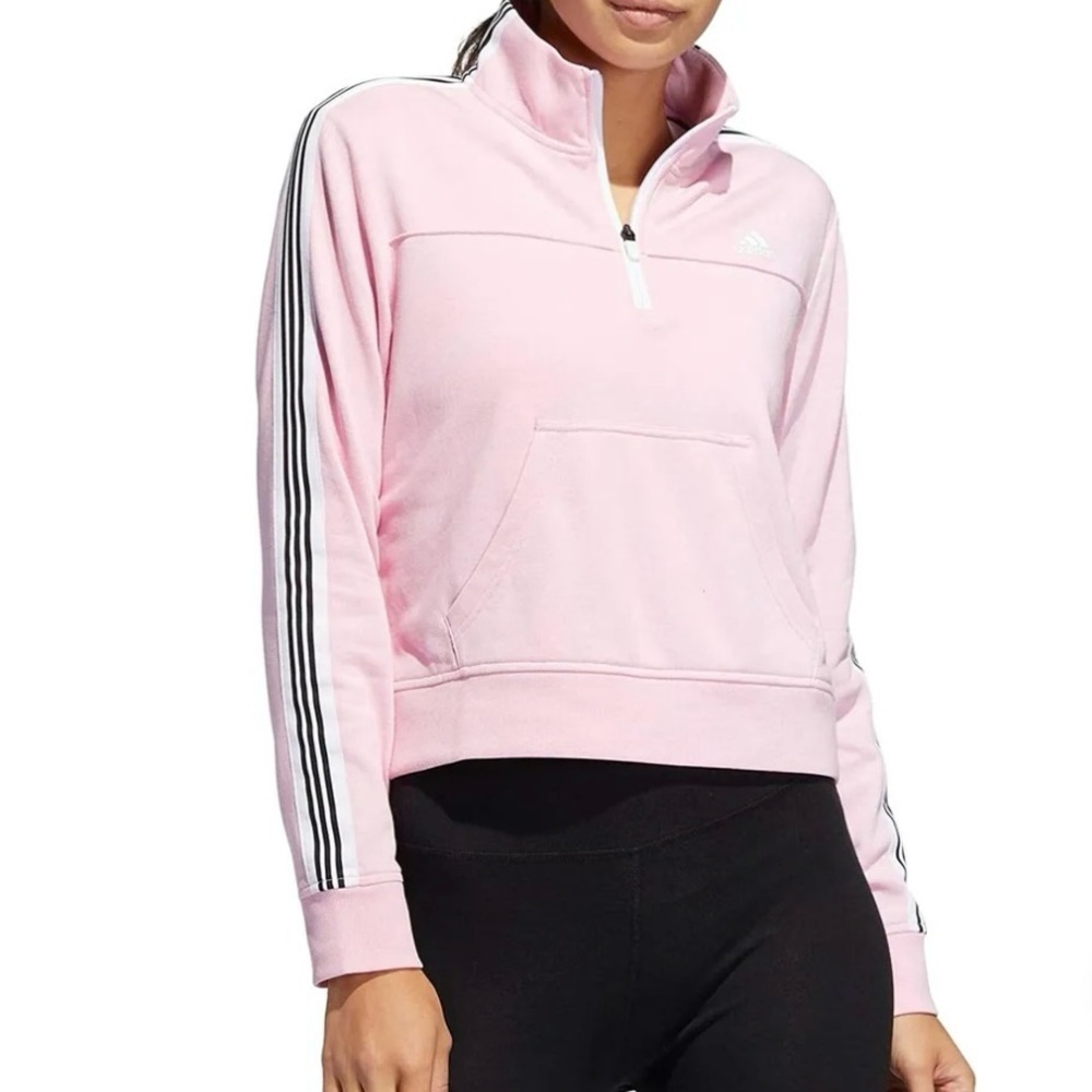NWOT Adidas Light Pink Qaurterzip Women’s‎ Size Small